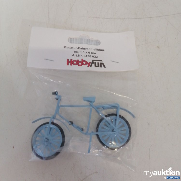 Artikel Nr. 680236: Hobby Fun Miniatur Fahrrad hellblau 