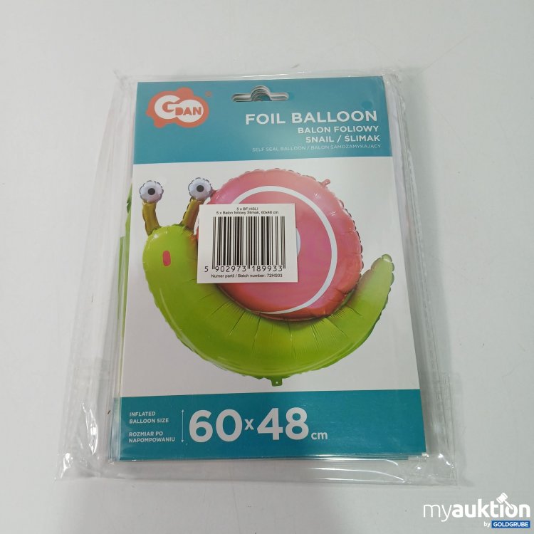 Artikel Nr. 520237: GoDan Foil Balloon 5 Stück 60x48cm