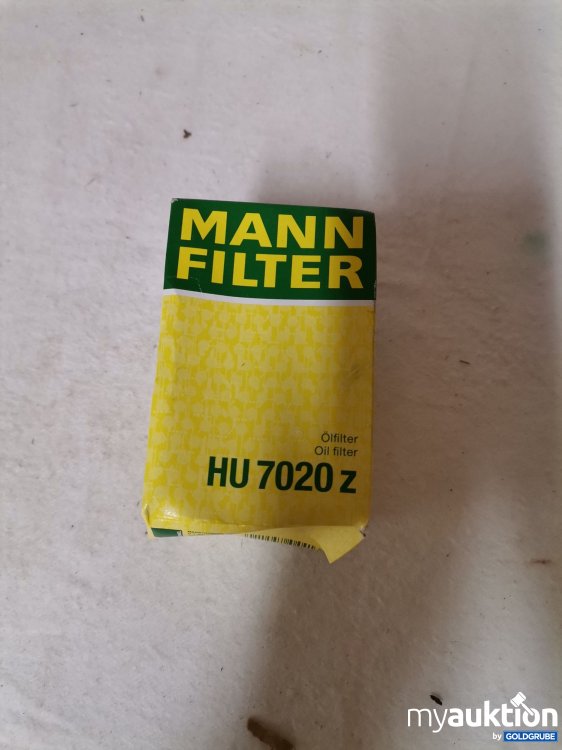 Auktionen und Versteigerungen online bei MyAuktion - 1 Stk. Mann Filter  Ölfilter Hu 7020 z