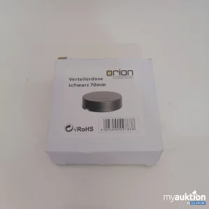 Auktion Orion Verteilerdose schwarz 70mm