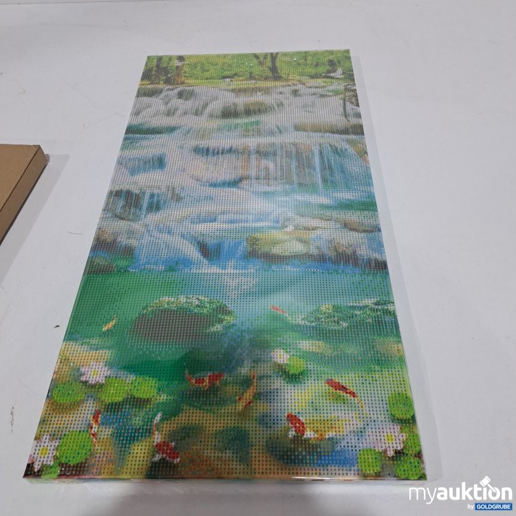 Artikel Nr. 795242: Diamond Painting Wasserfall mit Fischen 30x60cm 