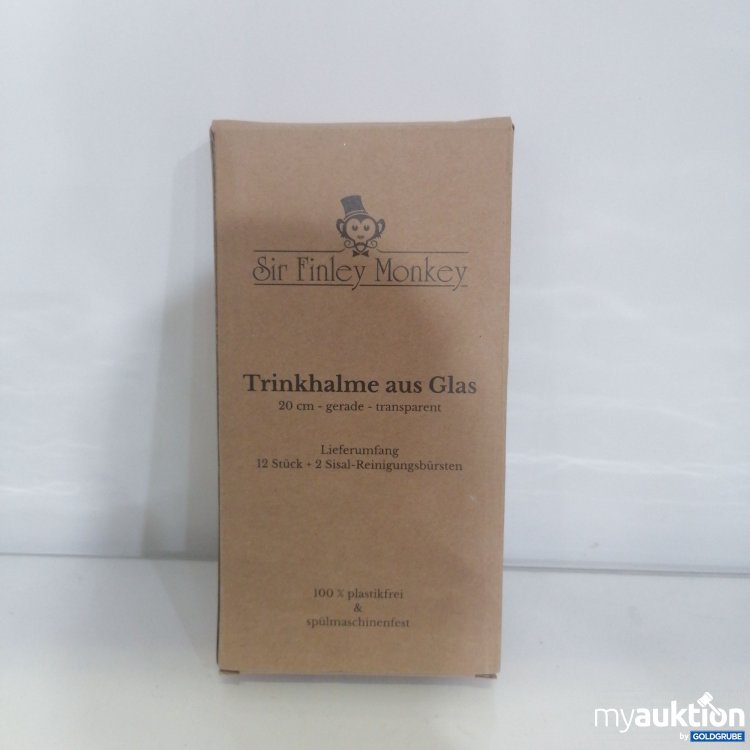 Artikel Nr. 753246: Sir Finley Monkey Trinkhalme aus Glas 