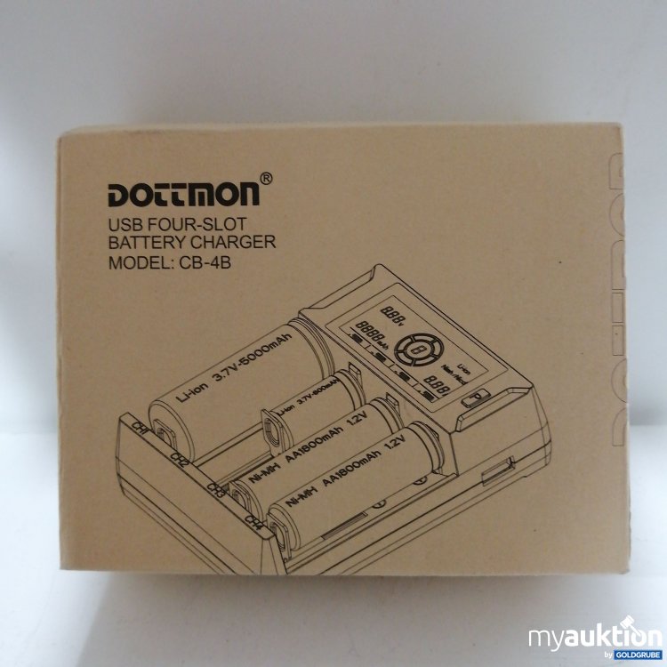 Artikel Nr. 758249: Dottmon USB Vier Loch Batterie Ladegerät 