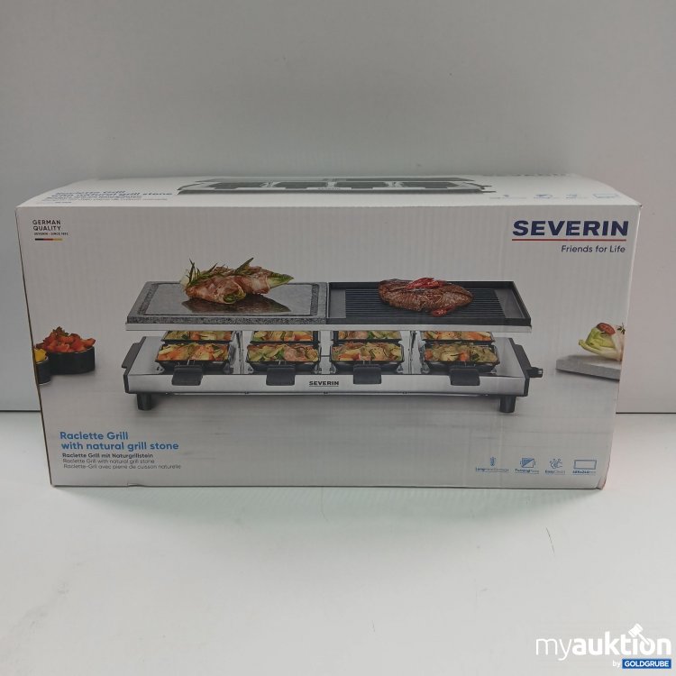 Artikel Nr. 360252: Severin Raclette Grill mit Naturgrillstein 485x240mm RG 2373