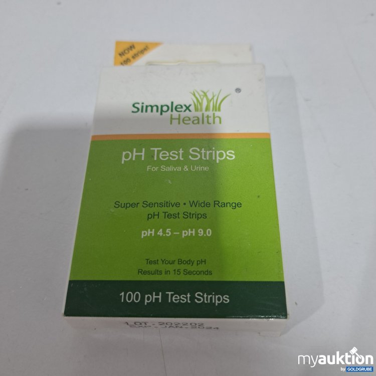 Artikel Nr. 389252: Simplex Health pH Test Strips 