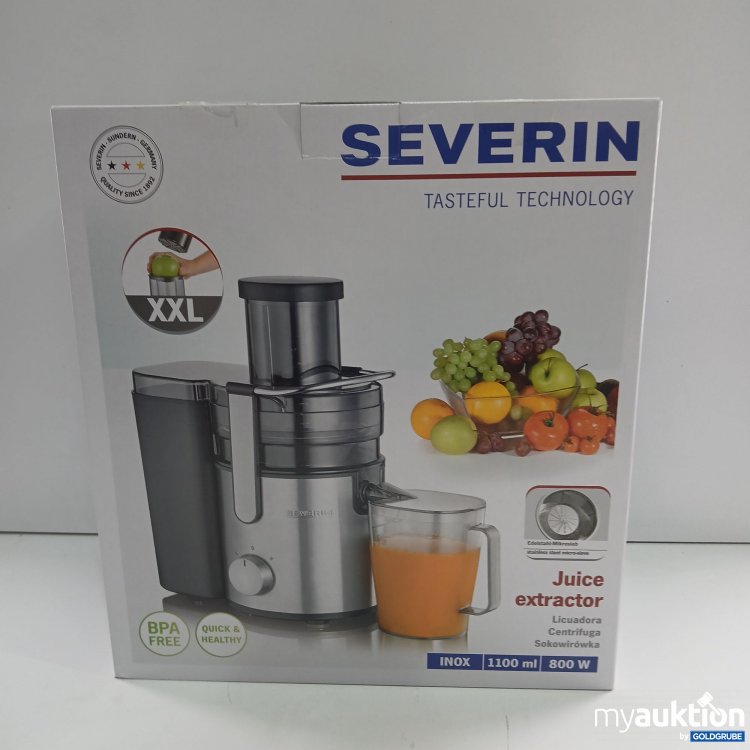 Artikel Nr. 360256: Severin Entsafter Inox 1100ml 800W ES 3570