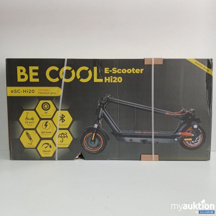 Artikel Nr. 360257: Be Cool E-Scooter eSC-Hi20 Orange/Meteorit grey 500 Watt