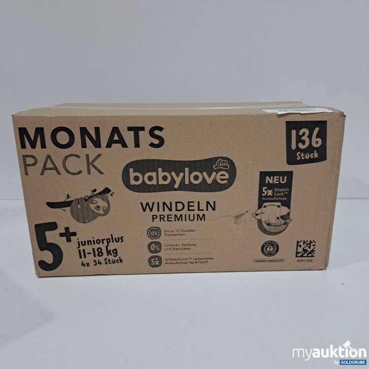 Artikel Nr. 795260: Baby Love Monats Pack 5+ 4x34 Stk 