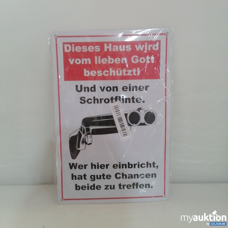 Artikel Nr. 754273: Blechschild