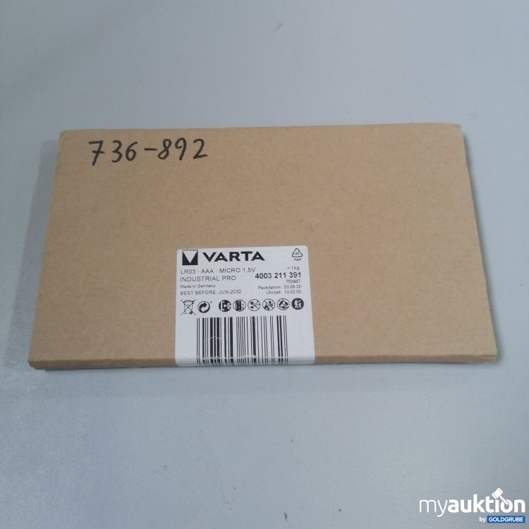 Artikel Nr. 356277: Varta AAA Batterien 40 Stück 