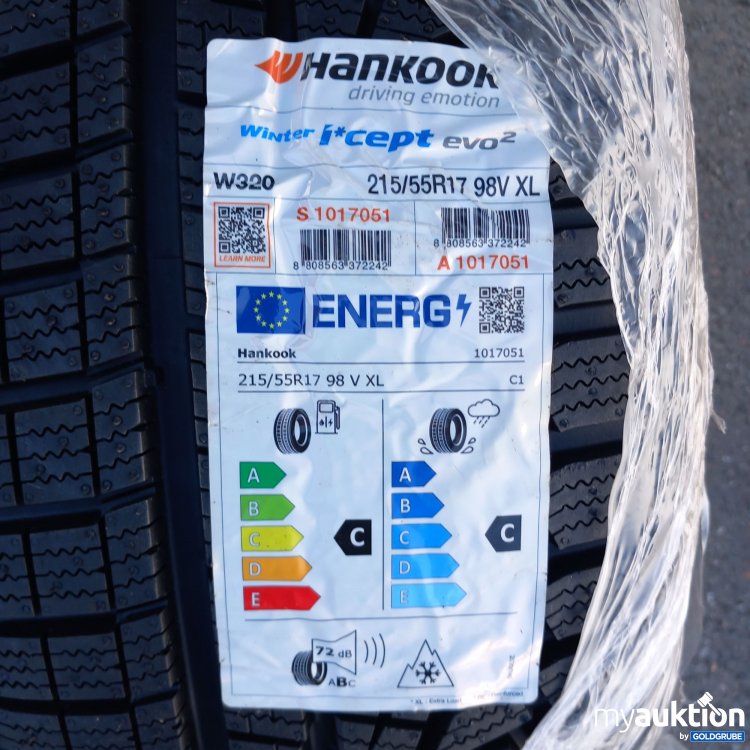 Artikel Nr. 511277: Hankook Winterreifen 215/55R17 98V XL