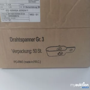 Artikel Nr. 778278: Drahtspanner Gr. 3 50 Stück 