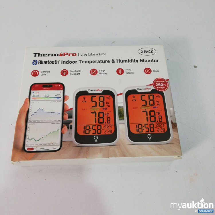 Artikel Nr. 785283: ThermoPro Indoor Temperature & Humidity Monitor 2 Stück 