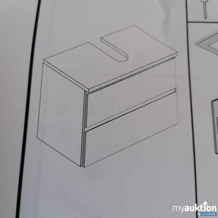 Artikel Nr. 761284: Waschbecken Unterschrank 