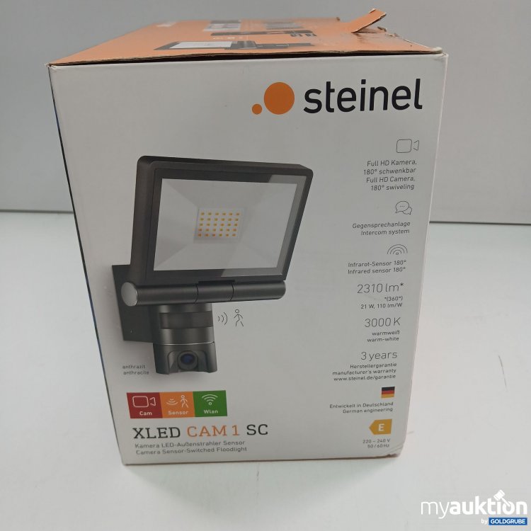 Artikel Nr. 360285: Steinel XLED CAM1 SC Kamera LED-Außenstrahler Sensor Anthrazit 