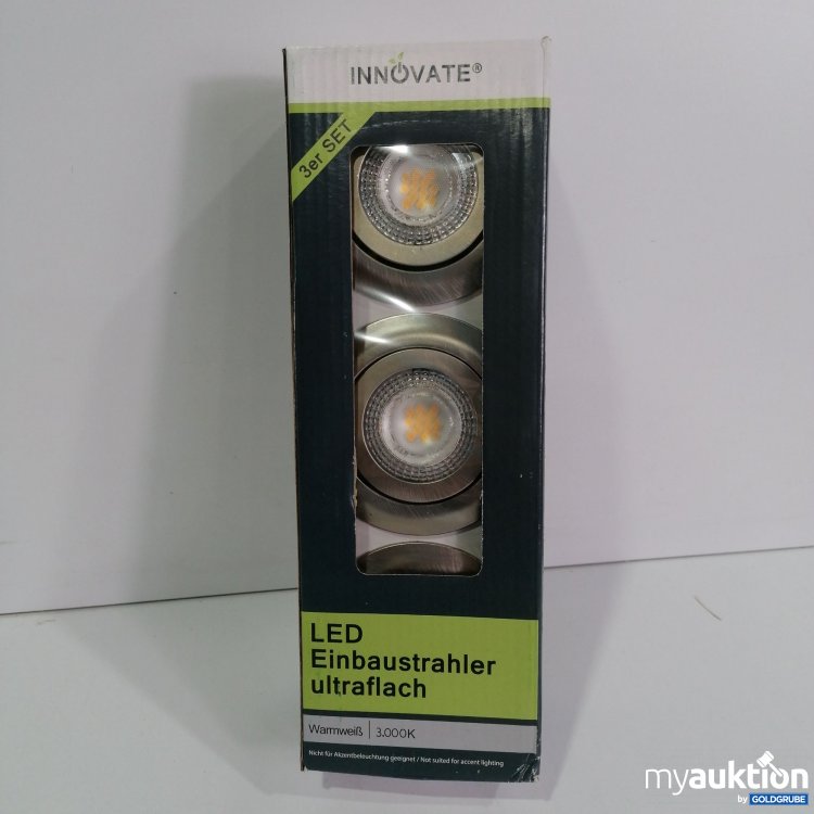 Artikel Nr. 800285: Innovate  3er Set Led Einbaustrahler ultraflach 3000K