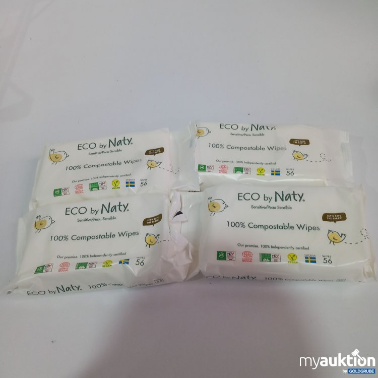 Artikel Nr. 780286: Eco by Natürlich Compostable Wipes 4 Packungen