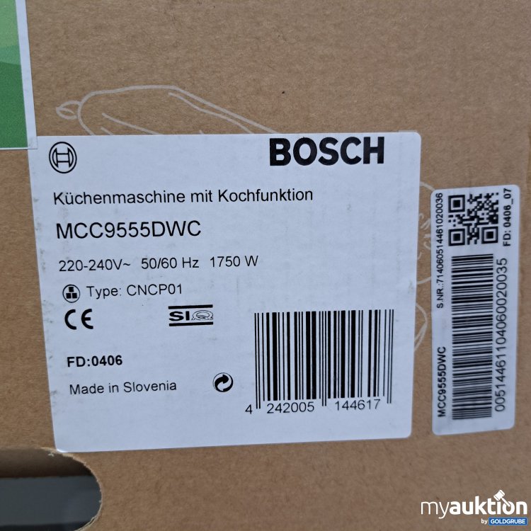 Artikel Nr. 799286: Bosch Cookit Küchenmaschine mit Kochfunktion MCC9555DWC