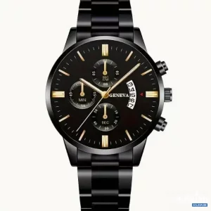 Artikel Nr. 383286: Geneva Granite & Gold Men's Watch