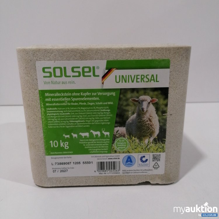 Artikel Nr. 784289: Solsel Universal Mineralleckstein 10kg 