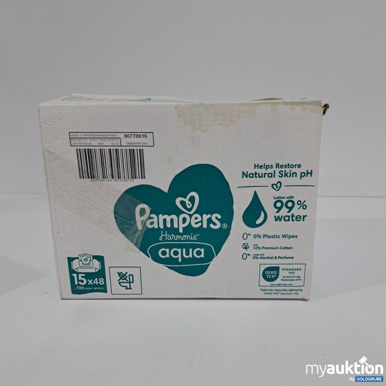 Artikel Nr. 795292: Pampers Harmonie aqua Baby Wipes 15x48Stk