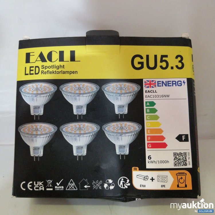 Artikel Nr. 759304: Eacll Led Spotlight Lampen 6W 6 Stück 