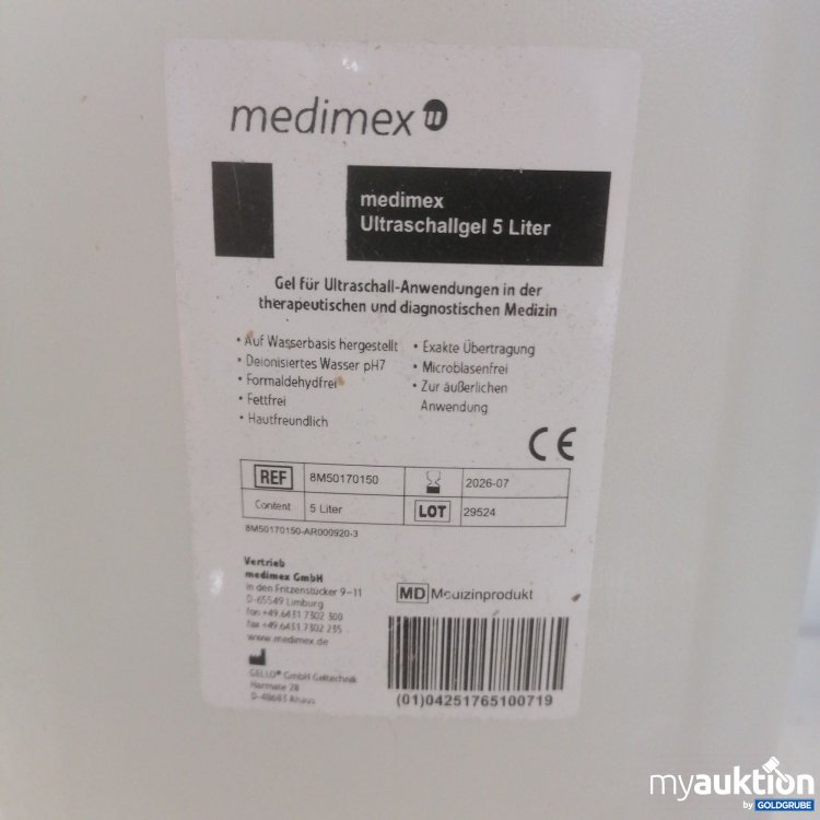 Artikel Nr. 356307: Medimex Ultraschallgel 5l