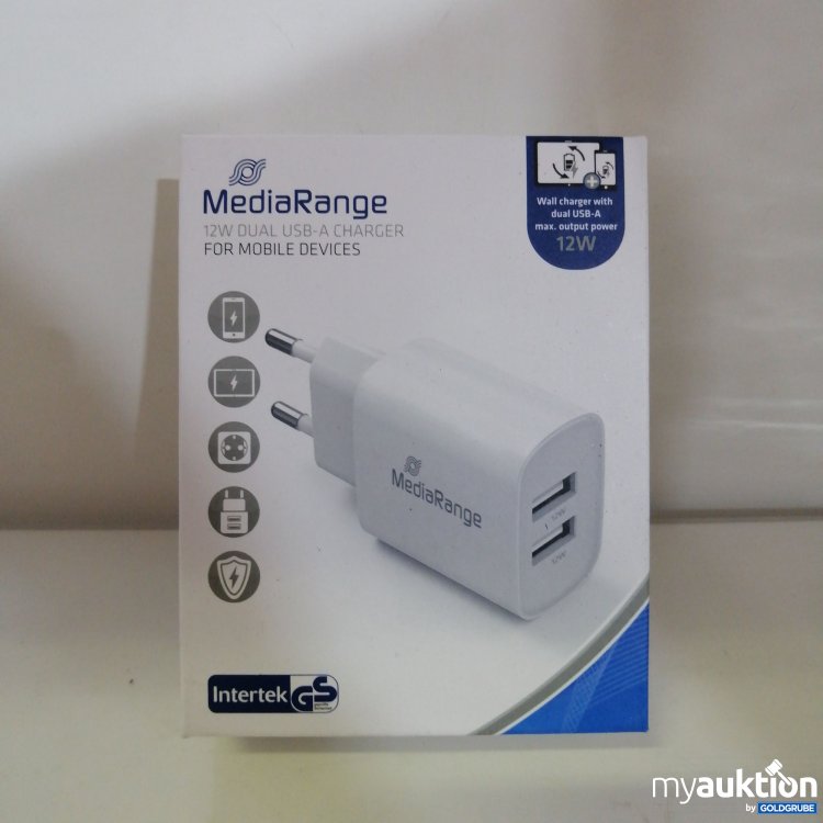 Artikel Nr. 759311: MediaRange 12W Dual USB A Adapter 