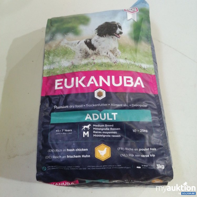 Artikel Nr. 764311: Eukanuba Adult Trockenfutter für Hunde 3kg