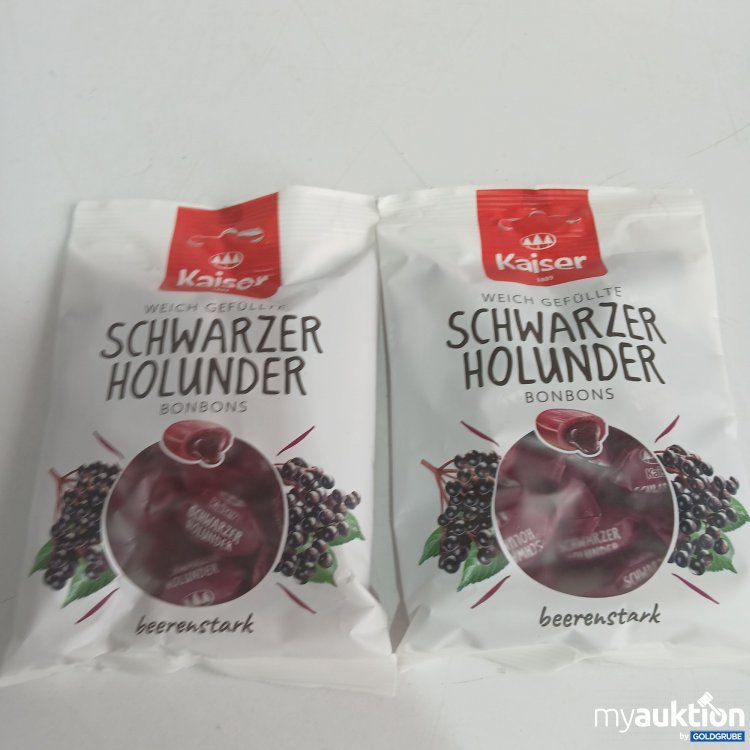 Artikel Nr. 809311 Artikel Nr. 809311: Kaiser Schwarzer Holunder Bonbons je 90g