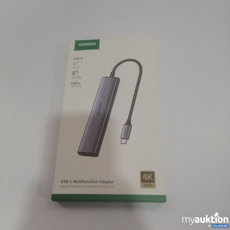 Artikel Nr. 778315: UGreen 5in1 USB-C Multifunktion Adapter 100W