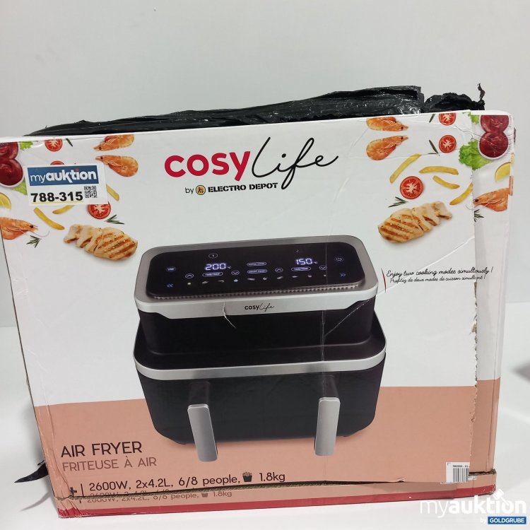 Artikel Nr. 788316: Cosylife Airfreyer 2600W 2x4.2L