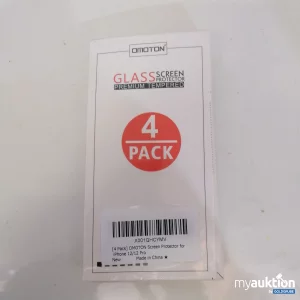 Auktion Omoton Glass Screen Protector 4stk iPhone 12/12Pro