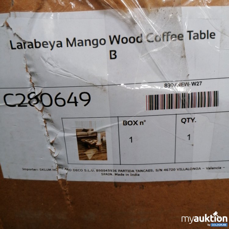 Artikel Nr. 730325: Sklum Larabeya Mango Wood Coffe Table C280649