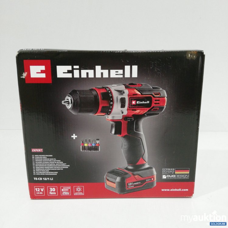 Artikel Nr. 385326: Einhell Akku Bohrschrauber TE CD 12/1 Li