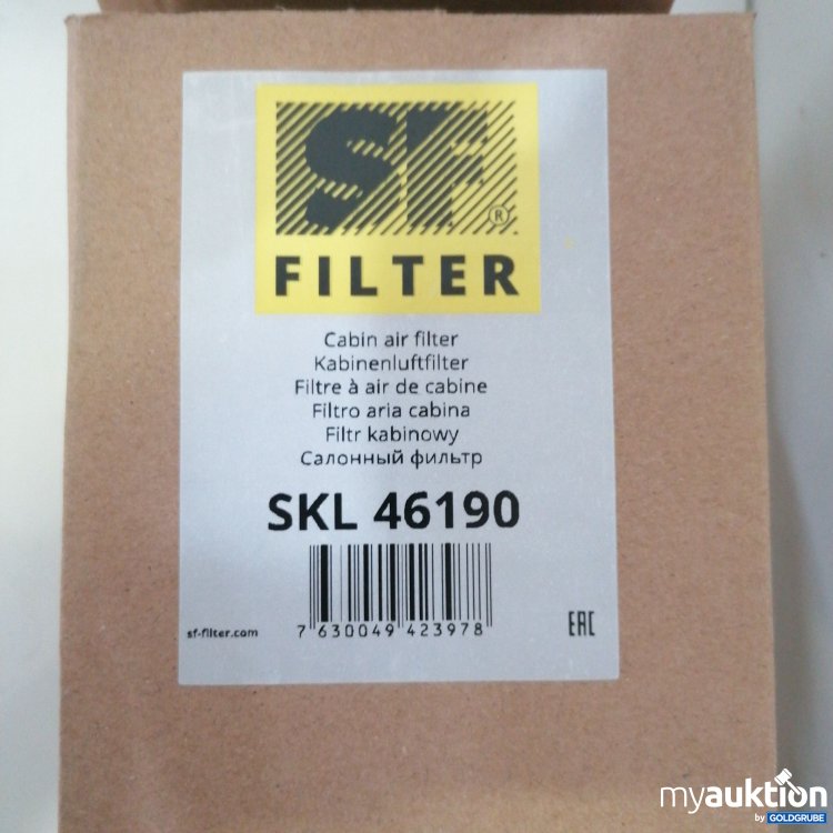 Artikel Nr. 761328: SF Filter Kabinenluftfilter SKL 46190