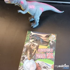 Artikel Nr. 390330: Dinosaurier (l=35cm) und Originalverpacktes Dinosaurier Spiel 