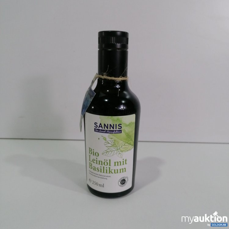 Artikel Nr. 800333: Sannis Bio Leinöl mit Basilikum 250ml 