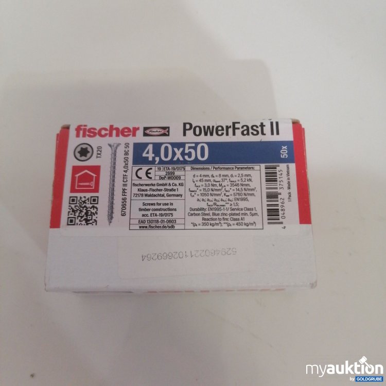 Artikel Nr. 748335: Fischer PowerFast ll 4,0x50