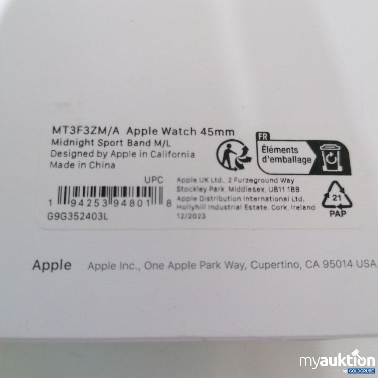 Artikel Nr. 767337: Apple Watch Sport Band 45mm