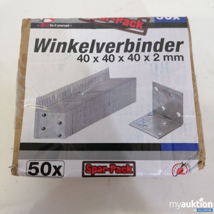 Artikel Nr. 733338: Spar-Pack Winkelverbinder 40x40x40x2mm