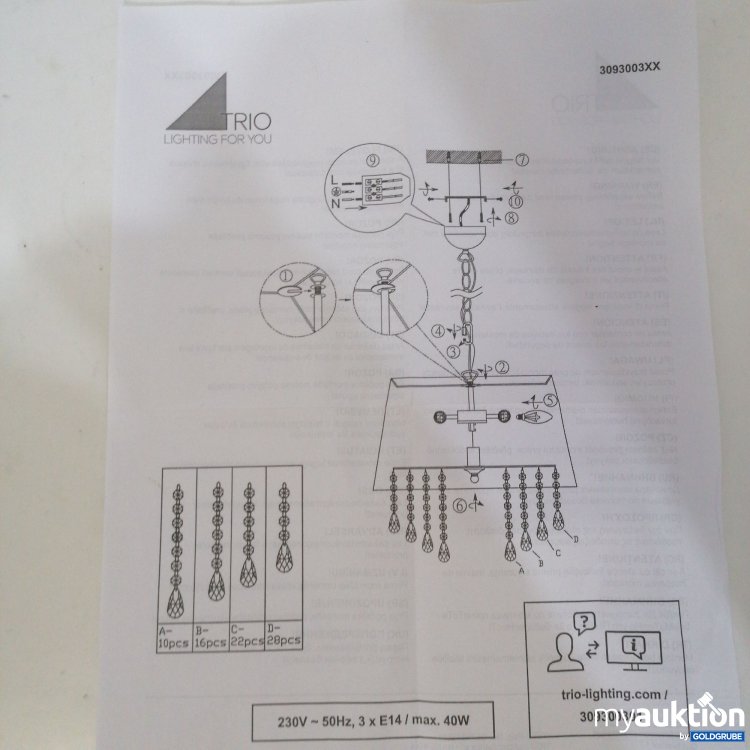 Artikel Nr. 761350: Trio Lighting for You 