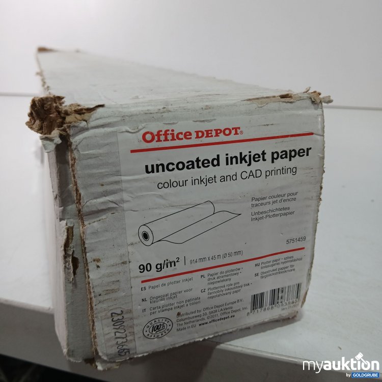 Artikel Nr. 516351: OfficeDepot Uncoated inkjet paper 914mm x45m