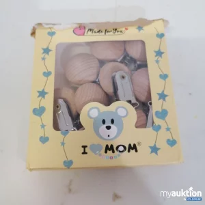 Auktion I Love Mom Schnuller Clips 