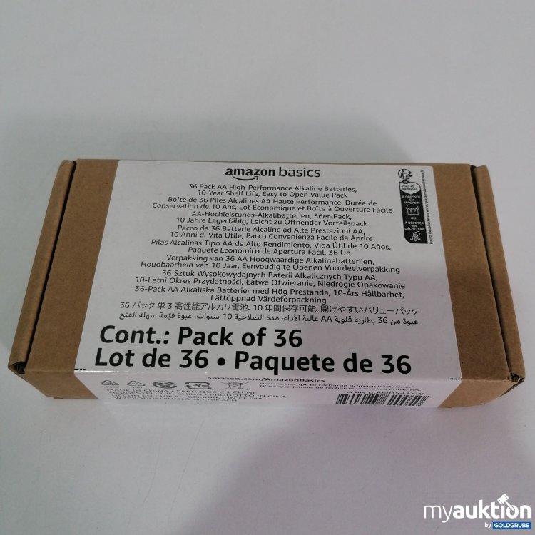 Artikel Nr. 784353: Amazonbasic AA Batterien 36stk 