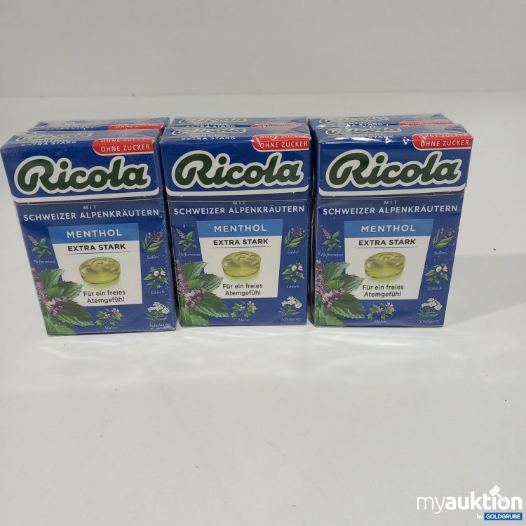 Artikel Nr. 788353: Ricola Schweizer Alpenkräuter Menthol extra stark 6x50g