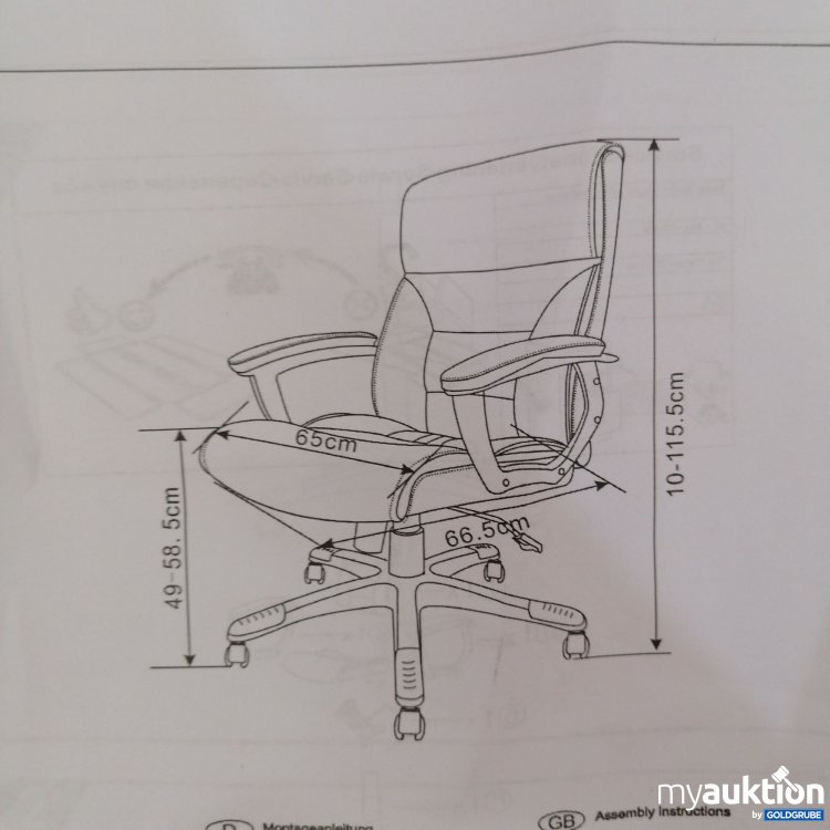 Artikel Nr. 726354: Bürostuhl mit Armlehne