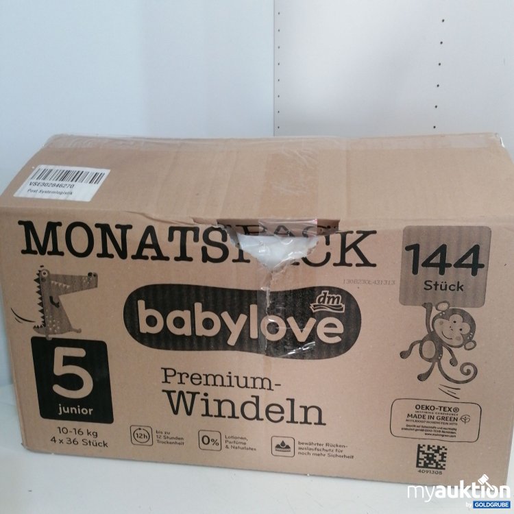 Artikel Nr. 704355: Babylove Premium Windeln 5 Junior 10-16kg 4x36stk 