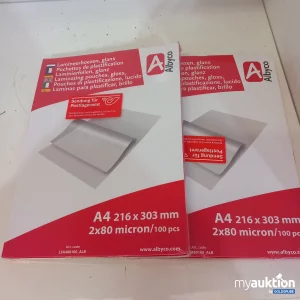 Auktion Albyco Laminierfolien Glanz A4 2x100 Stück 