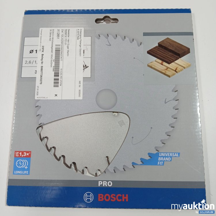 Artikel Nr. 395362: Bosch HM Kreissägeblatt 190x2.6x30mm